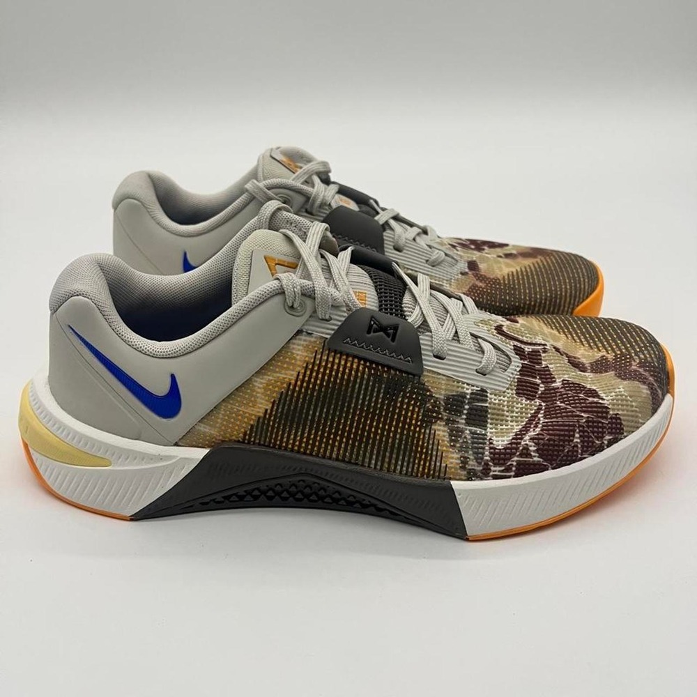 NEW Nike Metcon 10 AMP Shoes Light Bone Blue HQ2615-001 Men's 8.5 Camo Sneakers